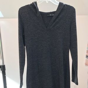 Lightweight knit hoodie dress